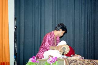 Player of mridangam